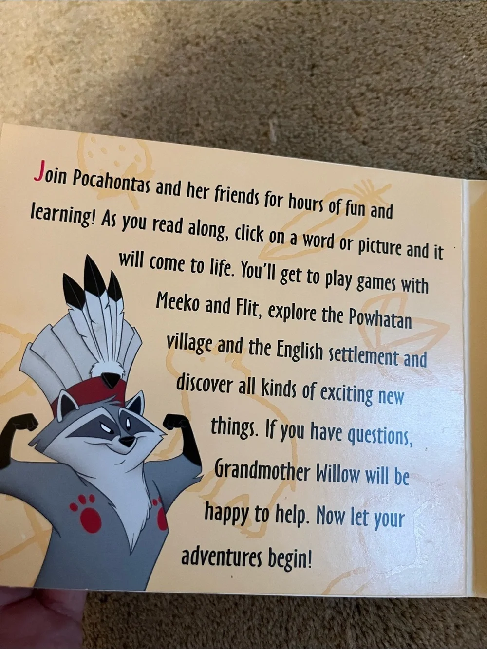 Disney Animated Storybook Pocahontas Interactive CD-ROM